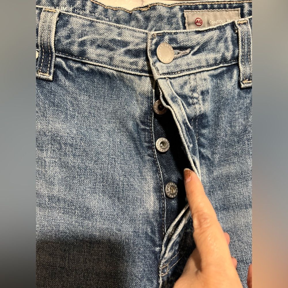AG Jeans Alexxis Slim High Rise Vintage Fit  Contour 360  Size 32R - Picture 3 of 11